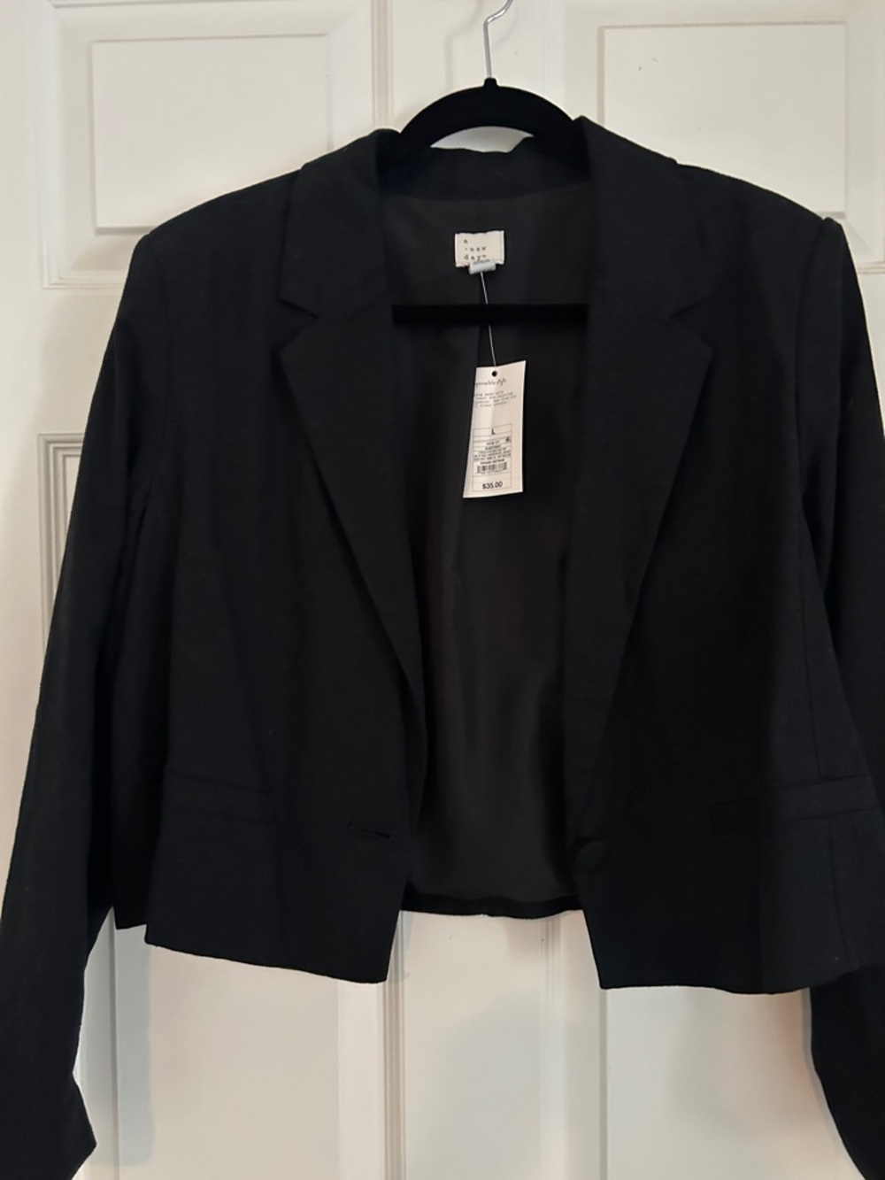 a new day Black Cropped Blazer